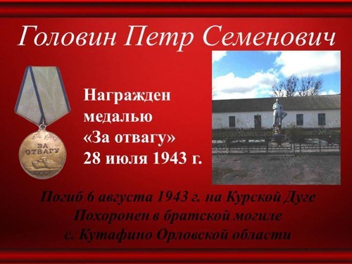 Захоронения Головина Петра